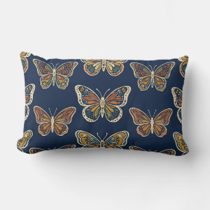 Lenden Navy Vlinder Boho Kussen Decor