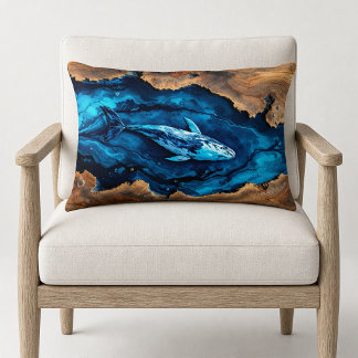 Lenden Worp Kussen Hout Hars Walvis