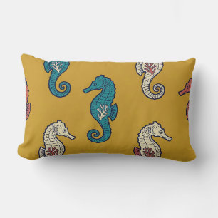 Lendenkussen Golden Zeepaard Batik Huisdecoratie Kussen