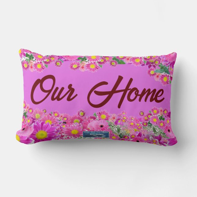 Lendenkussen (Roze Bloemenmix) RFPMDesigns 2024 Kussen (Voorkant)