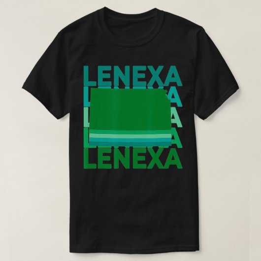 Lenea Kansas Green Repeat KS City T-shirt (Design voorkant)