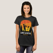 Lenexa Kansas-meer Vissen Raglan T-shirt (Voorkant volledig)