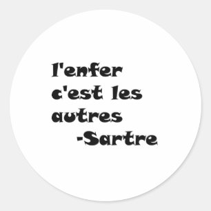 LenferCestLesAutresCircle Ronde Sticker