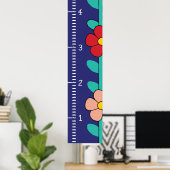 Lengte Maatstaf voor Meisjes | Mijn Groei Poster (Thuiskantoor)