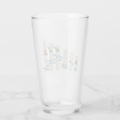 Lengte van heersers humoristische voorkeuren glas (Achterkant)