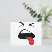 lengua afuera briefkaart (Staand voorkant)