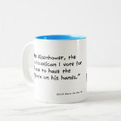 Leni Brand Wisdom - WWLD? Tweekleurige Koffiemok (Voorkant links)