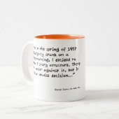 Leni Brand Wisdom - WWLD? Tweekleurige Koffiemok (Voorkant links)