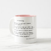 Leni Brand Wisdom - WWLD? Tweekleurige Koffiemok (Voorkant links)