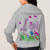 Leni Roze Paarse Bloemige Botanische Ontwerp (Achterkant)