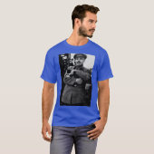 Lenin and his Cat girl funny T-shirt (Voorkant volledig)