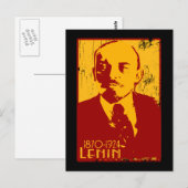 Lenin-Briefkaart Briefkaart (Voorkant / Achterkant)