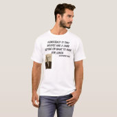 lenin, Democracy is twee wolven en een lamsvotin.. T-shirt (Voorkant volledig)