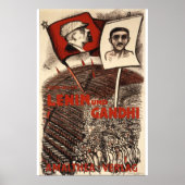 Lenin en Gandhi Poster (Voorkant)