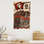 Lenin en Gandhi Poster (Keuken)