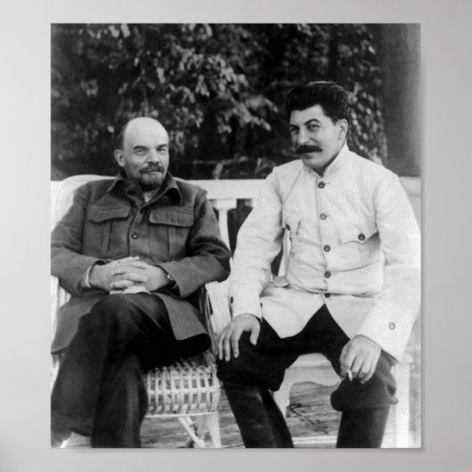 Lenin en Joseph Stalin - Gorki - 1922 Poster (Voorkant)