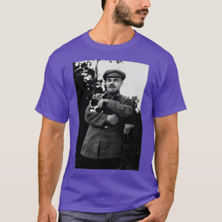 Lenin en kat t-shirt
