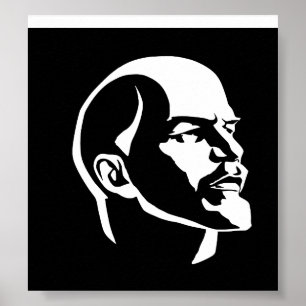 Lenin Head Poster