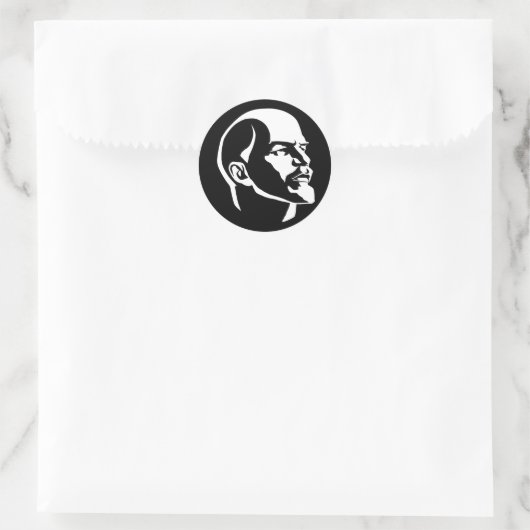 Lenin Head Ronde Sticker (Tas)