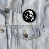 Lenin Hoofd Ronde Button 5,7 Cm (In situ)