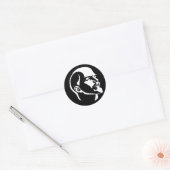 Lenin Hoofd Ronde Sticker (Envelop)