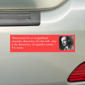 Lenin in in profiel bumpersticker (Op auto)