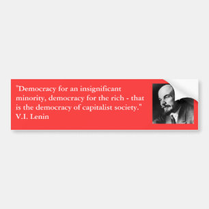 Lenin in in profiel bumpersticker