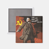 Lenin leefde het leven van Obama Magneet (Voorkant / Achterkant)