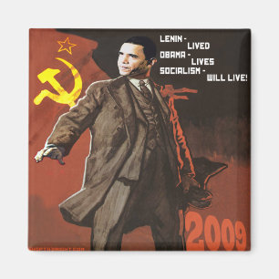Lenin Lived Obama Lives Magneet