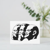 Lenin, Marx, Engels, Soviet Union, Communism Briefkaart (Staand voorkant)