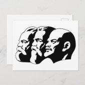 Lenin, Marx, Engels, Soviet Union, Communism Briefkaart (Voorkant / Achterkant)