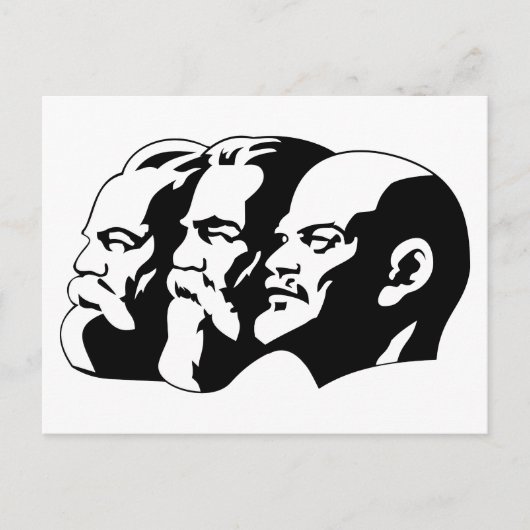 Lenin, Marx, Engels, Soviet Union, Communism Briefkaart (Voorkant)