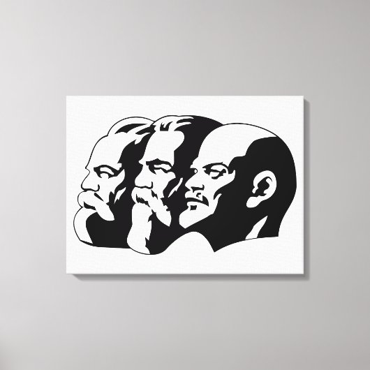 Lenin, Marx, Engels, Soviet Union, Communism Canvas Afdruk (Voorkant)