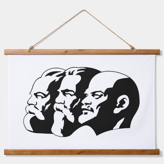 Lenin, Marx, Engels, Soviet Union, Communism Hangend Wandkleed (Voorkant)