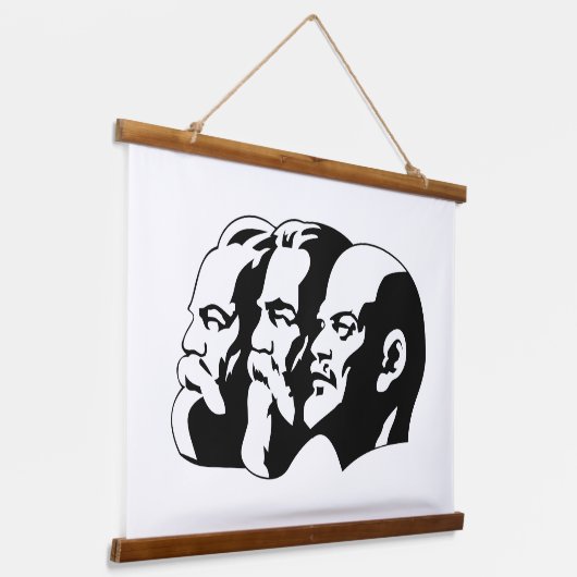 Lenin, Marx, Engels, Soviet Union, Communism Hangend Wandkleed (Gebogen)