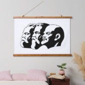 Lenin, Marx, Engels, Soviet Union, Communism Hangend Wandkleed (Slaapkamer)