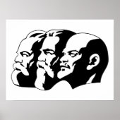 Lenin, Marx, Engels, Soviet Union, Communism Poster (Voorkant)