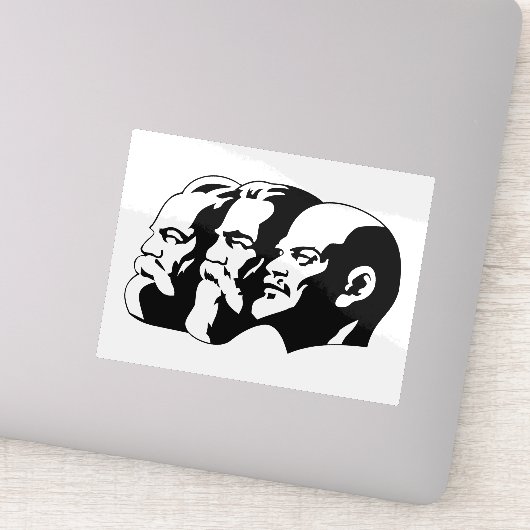Lenin, Marx, Engels, Soviet Union, Communism Sticker (Detail)
