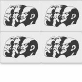 Lenin, Marx, Engels, Soviet Union, Communism Sticker (Voorkant)