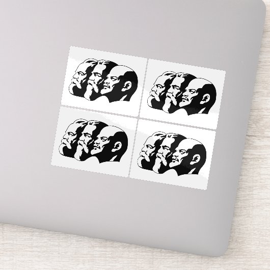 Lenin, Marx, Engels, Soviet Union, Communism Sticker (Detail)