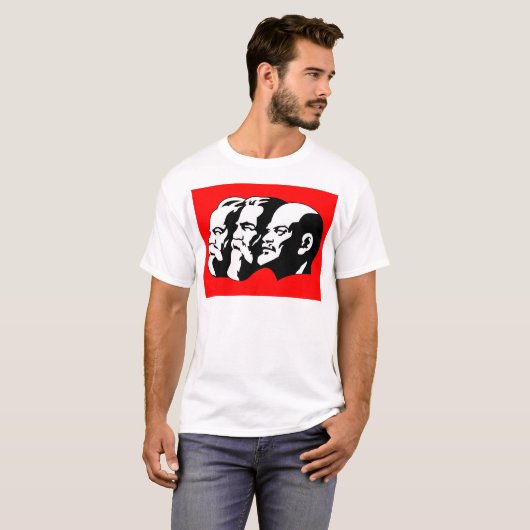 Lenin, Marx, Engels, Soviet Union, Communism T-shirt (Voorkant volledig)