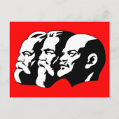 Lenin, Marx, Engels, Sovjet-Unie, Communisme Briefkaart (Voorkant)