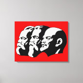 Lenin, Marx, Engels, Sovjet-Unie, Communisme Canvas Afdruk (Voorkant)