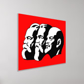Lenin, Marx, Engels, Sovjet-Unie, communisme Folie Afdrukken (Laagn)