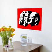 Lenin, Marx, Engels, Sovjet-Unie, communisme Folie Afdrukken (Laag (Keuken))