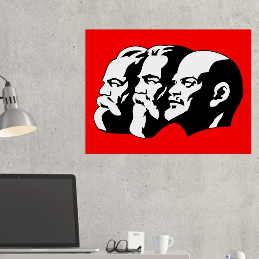 Lenin, Marx, Engels, Sovjet-Unie, communisme Folie Afdrukken (Insitu (Desk 2))