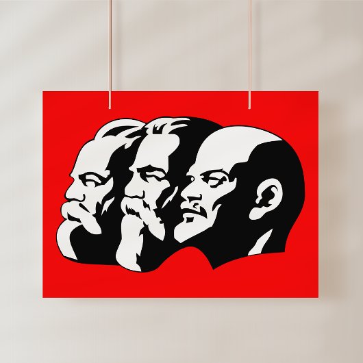 Lenin, Marx, Engels, Sovjet-Unie, Communisme Foto Afdruk