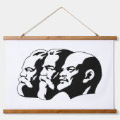 Lenin, Marx, Engels, Sovjet-Unie, Communisme Hangend Wandkleed (Voorkant)