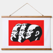 Lenin, Marx, Engels, Sovjet-Unie, Communisme Hangend Wandkleed (Voorkant)