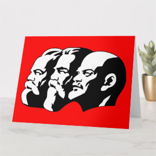 Lenin, Marx, Engels, Sovjet-Unie, communisme Kaart